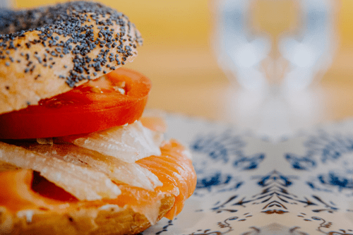 Bagels for Brunch in Valencia Spain at Chantilly Valencia