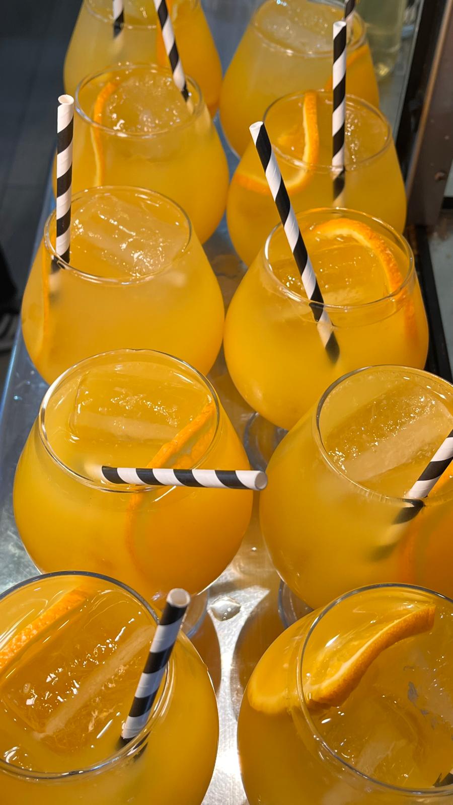 Fresh Agua de Valencia cocktail at Chantilly
